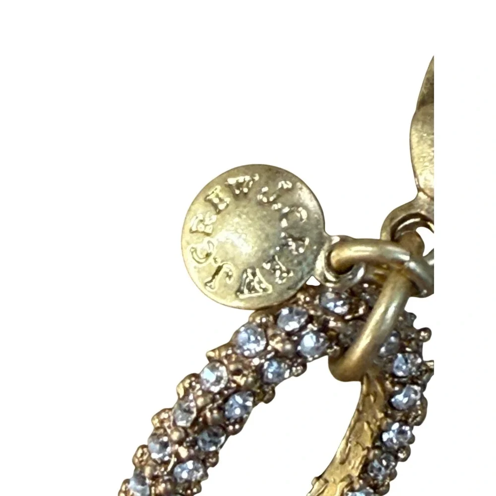 Glam Pave‎ Crystal Gold Tone Link Bracelet from J.Crew